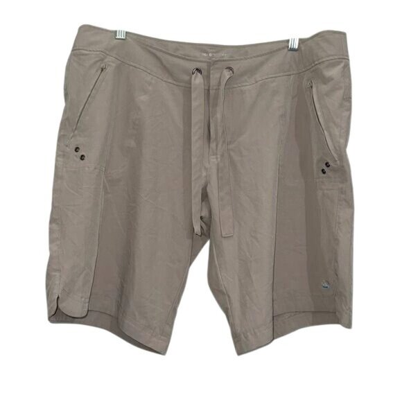 Free Country Mens XXL Taupe Drawstring Board Shorts - Picture 1 of 11